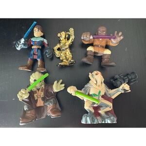 Star Wars galactic heroes lot of 5 Anakin mace windu C-3PO Hasbro